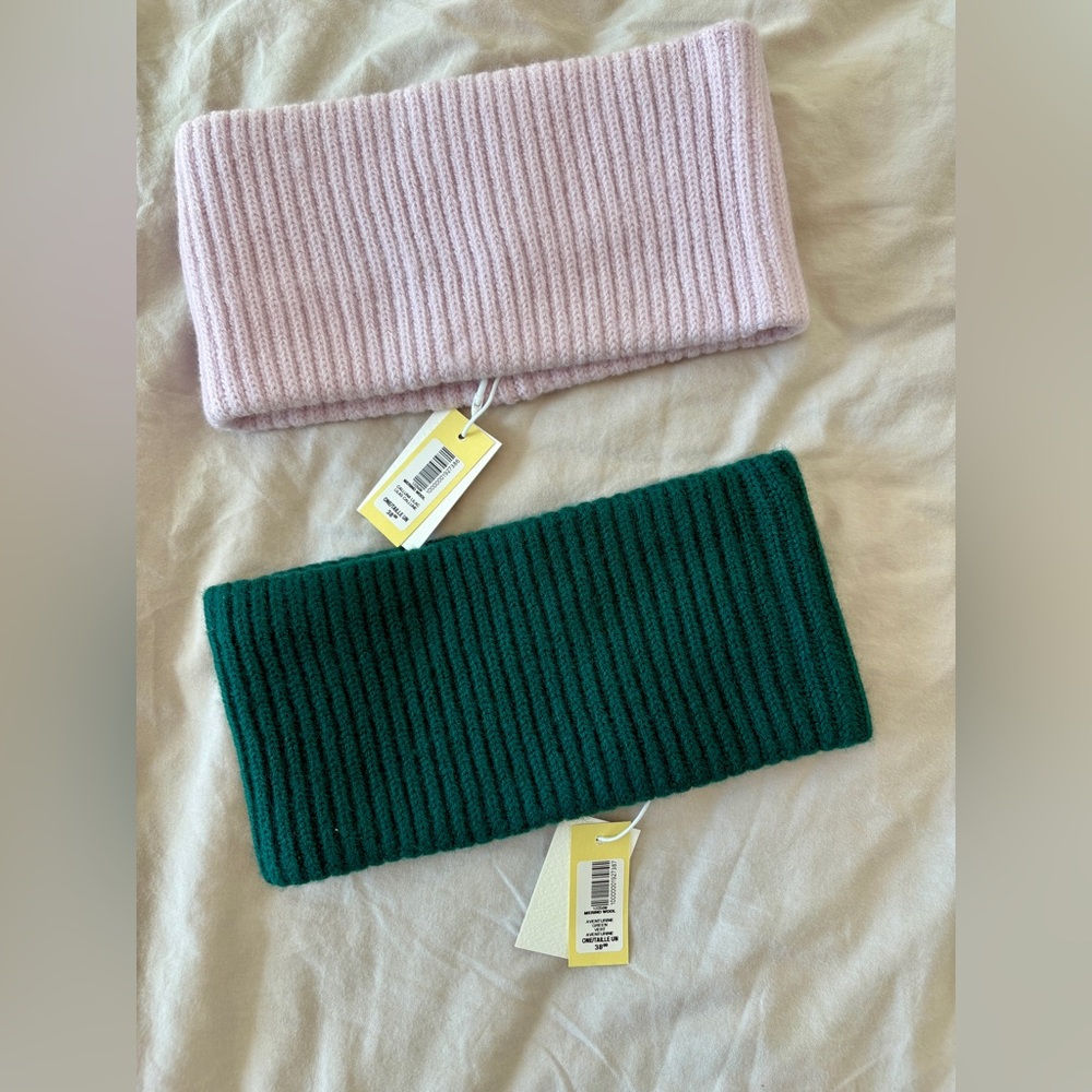 Wilfred Pink and Green Knit Headbands